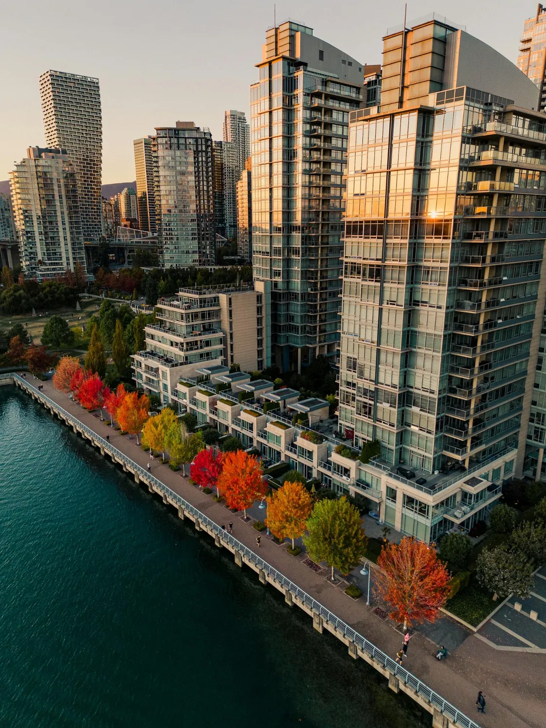 Modern Vancouver waterfront residential building