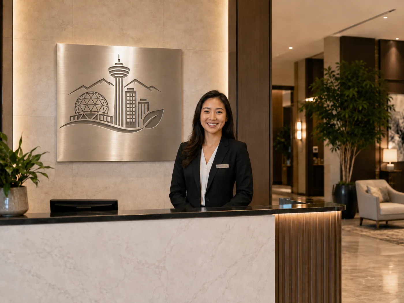 Professional front-desk and concierge service
